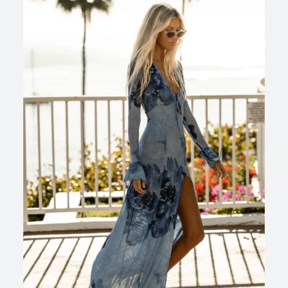 Lennon Dress in Indigo